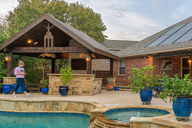 Home with Solar shingles